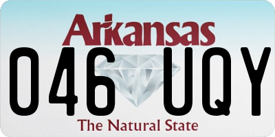 AR license plate 046UQY