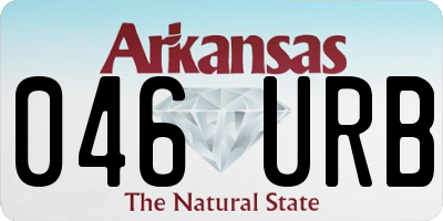 AR license plate 046URB