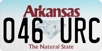 AR license plate 046URC