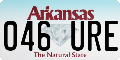 AR license plate 046URE