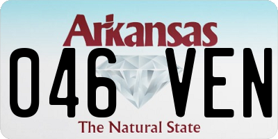 AR license plate 046VEN
