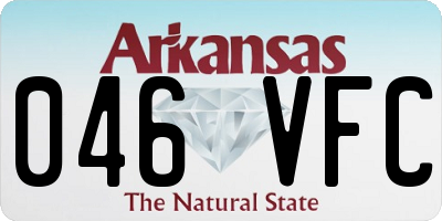 AR license plate 046VFC