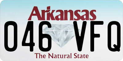 AR license plate 046VFQ