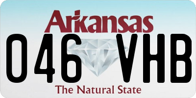 AR license plate 046VHB