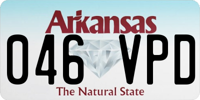 AR license plate 046VPD