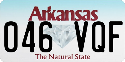 AR license plate 046VQF