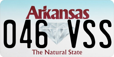 AR license plate 046VSS