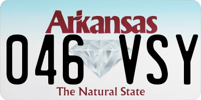 AR license plate 046VSY