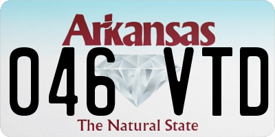 AR license plate 046VTD