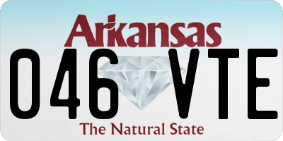 AR license plate 046VTE