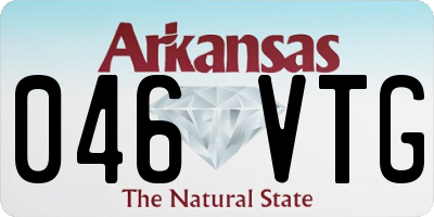 AR license plate 046VTG