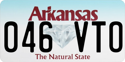 AR license plate 046VTO