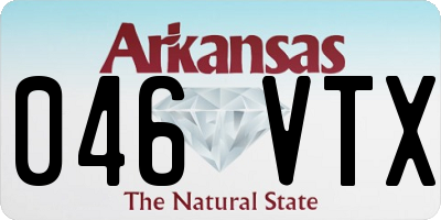 AR license plate 046VTX