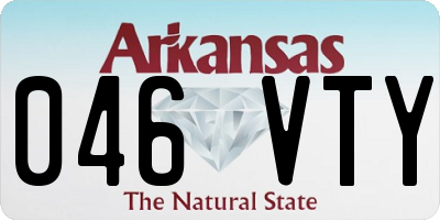 AR license plate 046VTY
