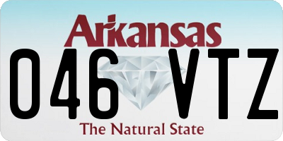 AR license plate 046VTZ