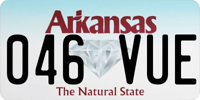 AR license plate 046VUE