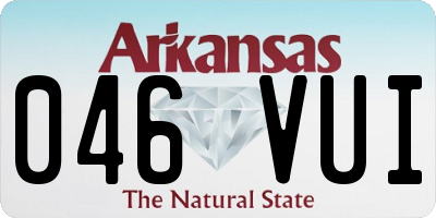 AR license plate 046VUI