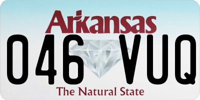 AR license plate 046VUQ