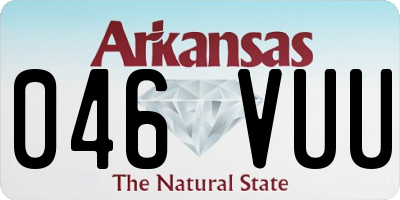AR license plate 046VUU