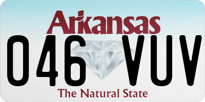 AR license plate 046VUV
