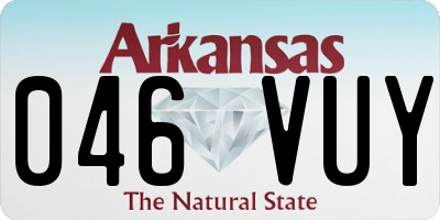 AR license plate 046VUY