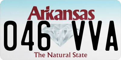 AR license plate 046VVA