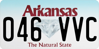 AR license plate 046VVC