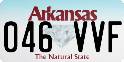 AR license plate 046VVF