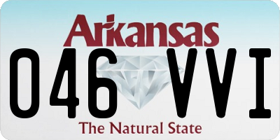 AR license plate 046VVI