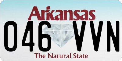 AR license plate 046VVN
