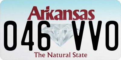 AR license plate 046VVO