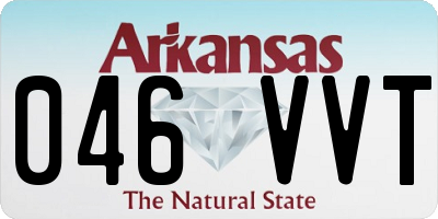 AR license plate 046VVT