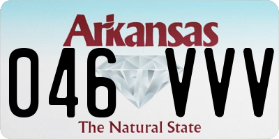 AR license plate 046VVV