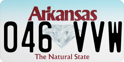 AR license plate 046VVW
