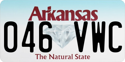 AR license plate 046VWC
