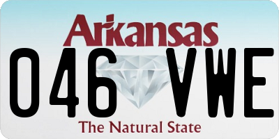 AR license plate 046VWE