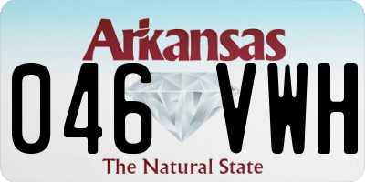 AR license plate 046VWH