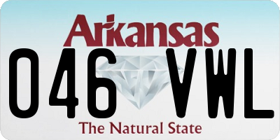 AR license plate 046VWL