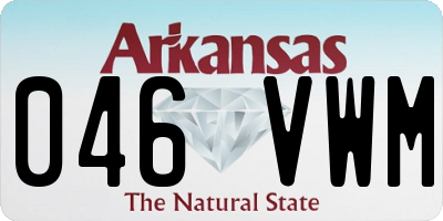 AR license plate 046VWM