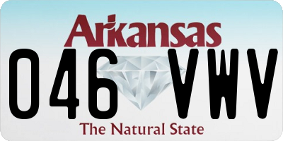 AR license plate 046VWV