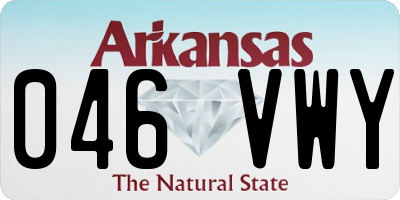 AR license plate 046VWY