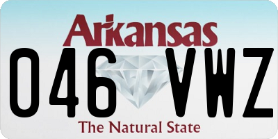 AR license plate 046VWZ