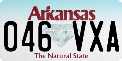AR license plate 046VXA