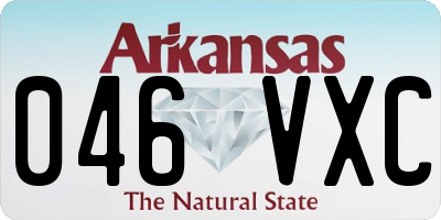 AR license plate 046VXC