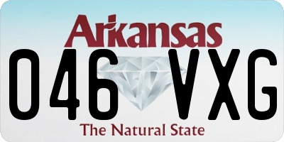 AR license plate 046VXG