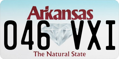 AR license plate 046VXI