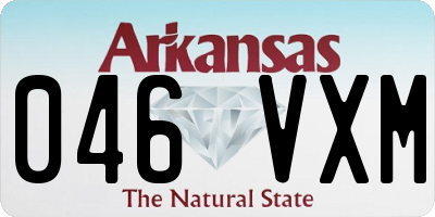AR license plate 046VXM