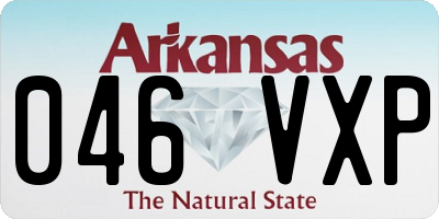 AR license plate 046VXP