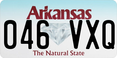 AR license plate 046VXQ