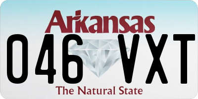 AR license plate 046VXT